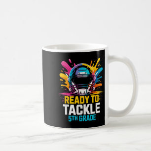 Klaar om 5e klas Football Kinder eerste dag aan te Koffiemok
