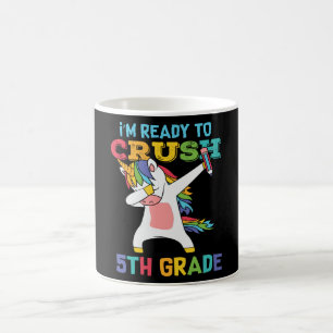 Klaar om 5e klas te verpletteren Cute Unicorn Scho Koffiemok