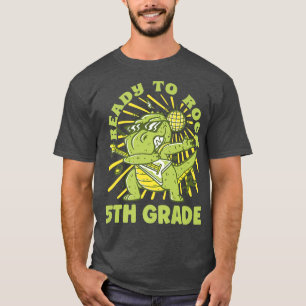 Klaar om 5th Grade 5 2022 Cute T-Rex Dinosaur te s T-shirt