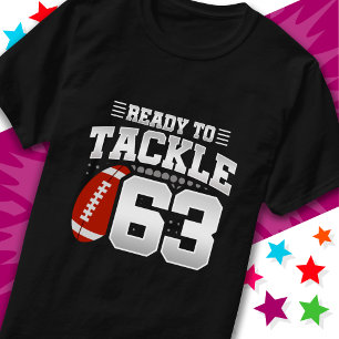 Klaar om 63 Football Party 63e Verjaardag aan te p T-shirt