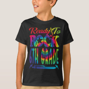 Klaar om 6e klas terug naar school stropdas Dye T-shirt