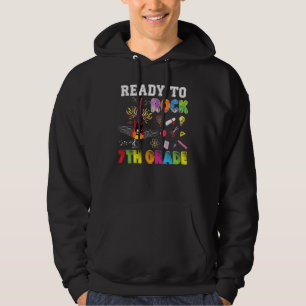 Klaar om 7e graad 7e gitaar te roteren Elektrisch Hoodie