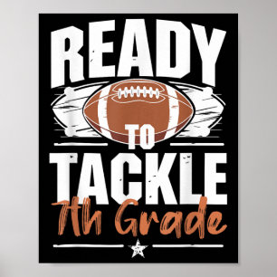 Klaar om 7e klas Football terug naar school aan te Poster