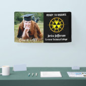 Klaar om Afstuderen te raditeren Spandoek (Beurs)