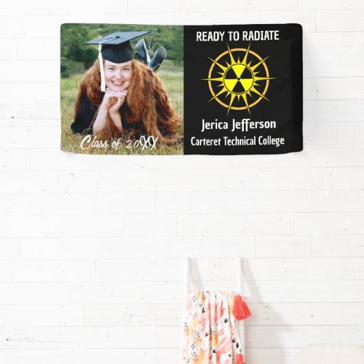 Klaar om Afstuderen te raditeren Spandoek (Insitu)