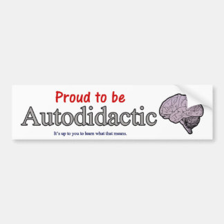 Klaar om autodidactisch te zijn bumpersticker