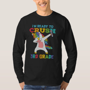Klaar om de 3e klas te verpletteren Cute Unicorn S T-shirt
