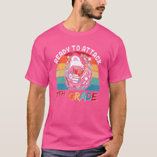 Klaar om de 7e klas leraar Kinder terug te vallen T-shirt