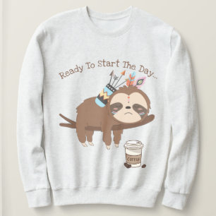 Klaar om de dag te beginnen trui