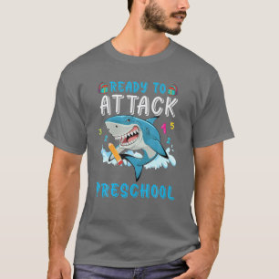 Klaar om de eerste dag van voor de K tegen de haai T-shirt