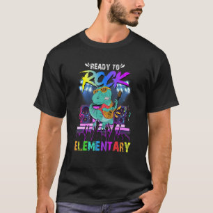 Klaar om de elementaire dinosaurus weer terug te d t-shirt