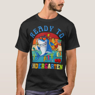 Klaar om de Kindergarten-haai terug naar school aa T-shirt