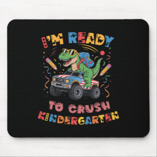 Klaar om de kleuter monstertruck jongens T-r te ve Muismat