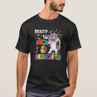 Klaar om de Kleuterschool Rots Cute Eenhoorn Dabbi T-shirt