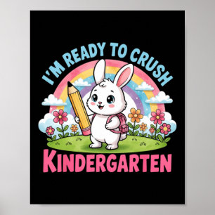 Klaar om de kleuterschool te verpletteren - Cartoo Poster