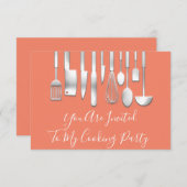Klaar om de spanning op te voeren met kookfeest Ch Kaart (Voorkant / Achterkant)
