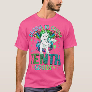 Klaar om de tiende 10e graad terug te brengen naar t-shirt