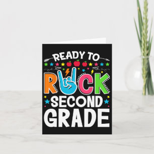 Klaar om de tweede klas grappig te rocken eerste d kaart