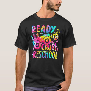Klaar om de voorschoolse vrachtwagenbakken terug t t-shirt