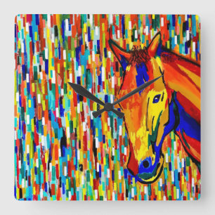 Klaar om de wandklok uit te voeren vierkante klok