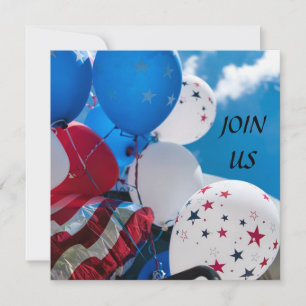 **KLAAR OM EEN 4 JULI-FEEST TE VIEREN* UITNODIGING