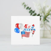 **KLAAR OM EEN *4e VAN JULY PARTIJ* TE CELEBRATEN Kaart (Staand voorkant)