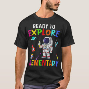 Klaar om elementaire astronaut terug te vinden naa t-shirt