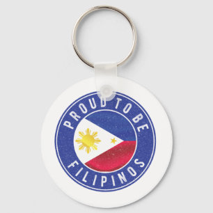Klaar om Filipinos pride Flag Coffee Mok Class te Sleutelhanger