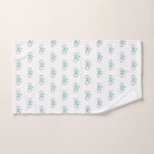 Klaar om groene fietsen te rijden bad handdoek (Handdoek)