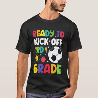 Klaar om het 3e leerjaar voetbal te starten eerste t-shirt