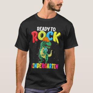 Klaar om Kindergarten Dinosaur terug te geven naar T-shirt
