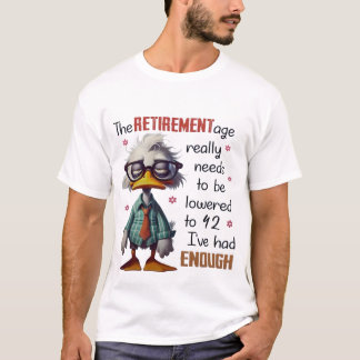 Klaar om met pensioen te gaan op 42 t-shirt