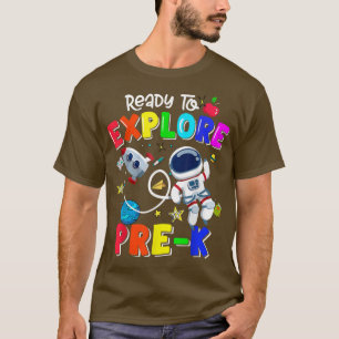Klaar om PreK terug naar School Boy Loves Astr te T-shirt