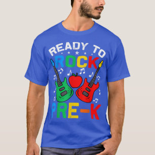 Klaar om PreK terug te gooien naar school gitaar T-shirt