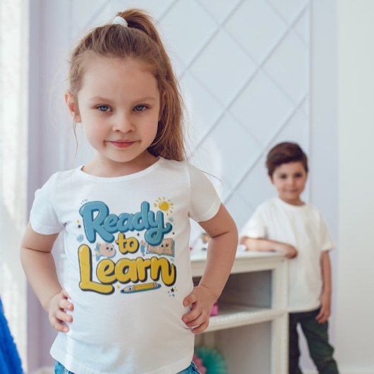 Klaar om Schattige leuk Back-to-School-ontwerp te T-shirt