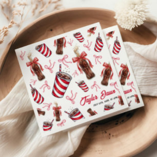 Klaar om te baren Cola Baby Shower Servet