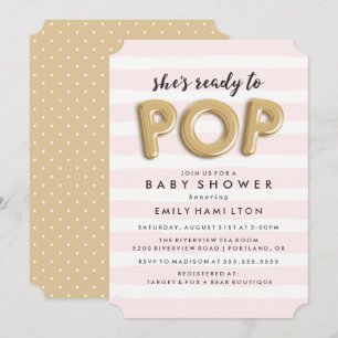 Klaar om te barsten Baby Shower Uitnodiging