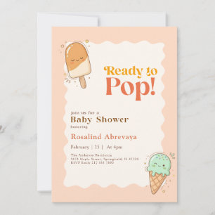 Klaar om te barsten Leuke ijslolly Zomer Baby Show Kaart