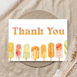Klaar om te barsten Popsicle Baby Borrelfeestje Bedankkaart