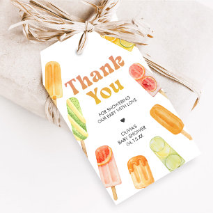Klaar om te barsten Popsicle Baby Shower Favor Tag Cadeaulabel