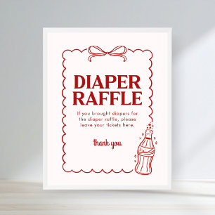 Klaar om te barsten Sodawater Baby Shower Luiers R Poster
