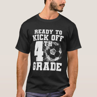 Klaar om te beginnen met de 4e klas eerste schoold t-shirt