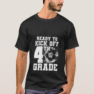 Klaar om te beginnen met de 4e klas eerste schoold t-shirt