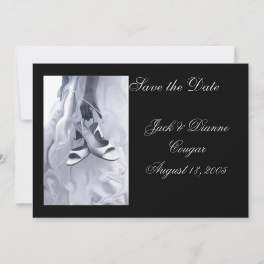 "Klaar om te dansen" Sla de datumkaart op Save The Date (Voorkant)