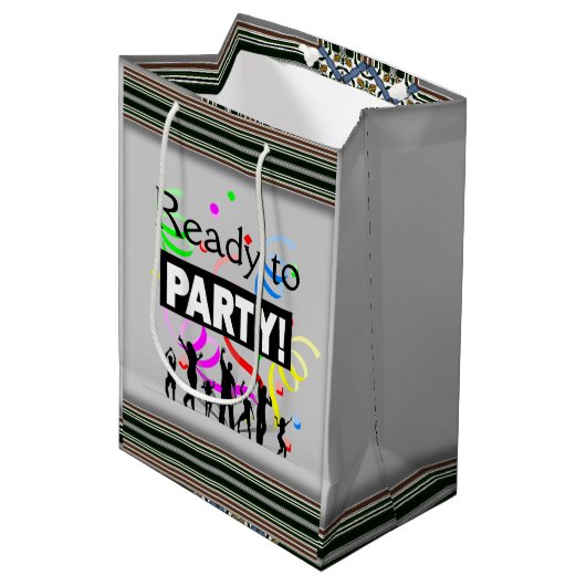Klaar om te feesten cadeautas (Voorkant Gekanteld)