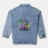 Klaar om te feesten Denim Jacket (Achterkant)