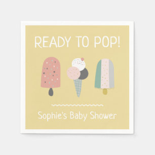 Klaar om te knallen Boheemse baby shower servetten