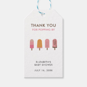 Klaar om te Poppen Baby shower Dank u Cadeaulabel