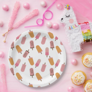 Klaar om te Poppen Baby shower Popsicles Schattige Papieren Bordje