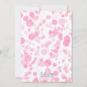 Klaar om te Poppen! Girl Baby shower Invitation Kaart (Achterkant)